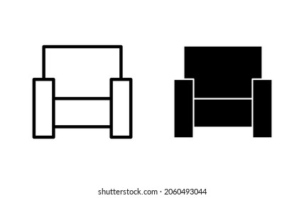 Sofa icons set. sofa sign and symbol. furniture icon
