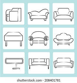 20,633 Couch Drawing Images, Stock Photos & Vectors | Shutterstock