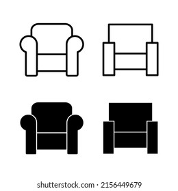 Sofa icons vector. sofa sign and symbol. furniture icon