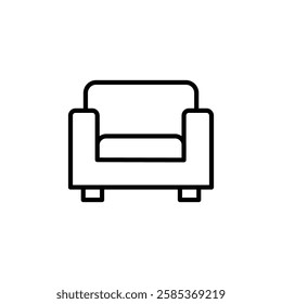 sofa iconVector illustration in black