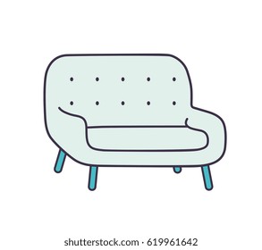 Sofa isolated.
