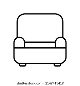 Plantilla de diseño de iconos aislados de Sofá