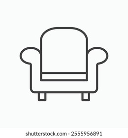 Sofa isolated icon. vector illustration.