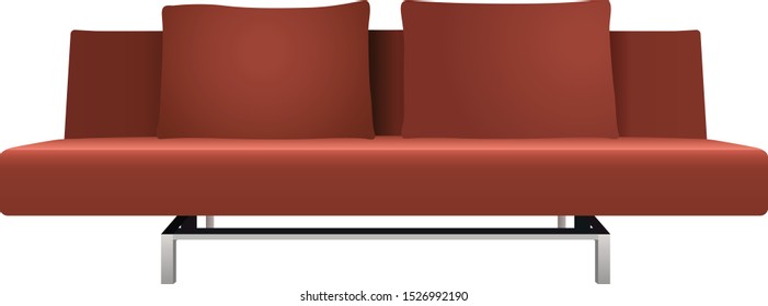 sofa isolated on white background. illustration vector