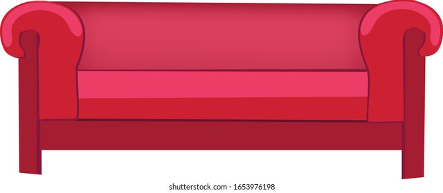 sofá aislado de fondo blanco. vector ilustrativo