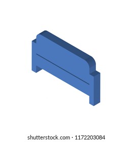 Sofa isometric left top view 3D icon