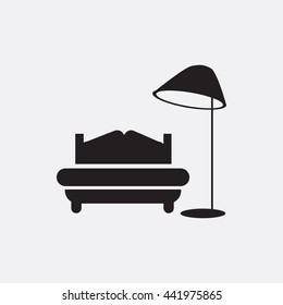 Sofa and lamp Icon
