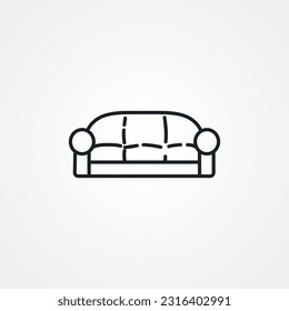 Sofa line icon. Sofa line icon.