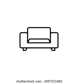 Sofa line icon design vector template