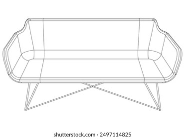 Sofa line Icons. Furniture design. Collection of sofa illustration. Modern furniture set isolated on white background.