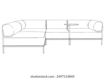 Sofa line Icons. Furniture design. Collection of sofa illustration. Modern furniture set isolated on white background.