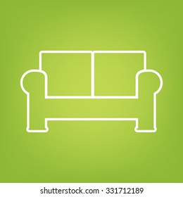 sofa line  icon.Vector illustration 