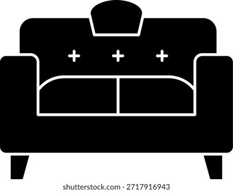 Design de ícone de vetor Sofá-Linha