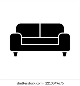 Sofa, linear style sign for mobile concept and web design. Symbol, logo illustration. Pixel perfect vector graphics