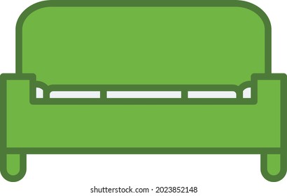 Sofa Linear Vector Icon Design