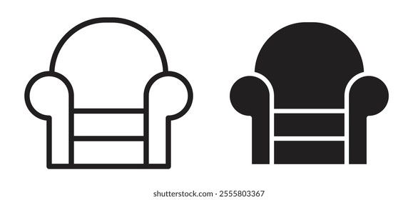 Sofa liner icon vector set.