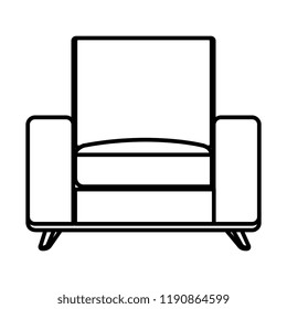 sofa livingroom isolated icon