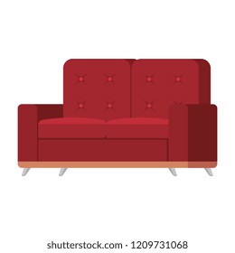 sofa livingroom isolated icon