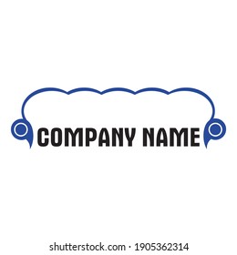 Sofa logo Concept creative symbol minimalist abstract Furniture icon vector illustration