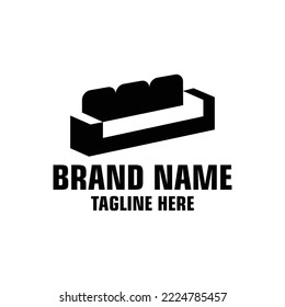 Sofa Logo Design Template Inspiration, Vector Illustration.