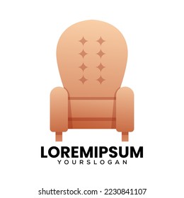 sofa logo design vector template