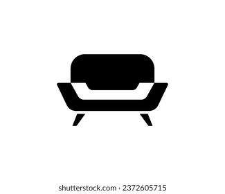 Sofa Logo template in black 