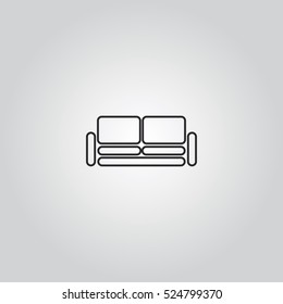 sofa outline icon, can be used for web and mobile design