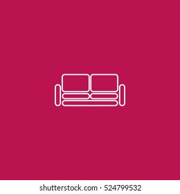 sofa outline icon, can be used for web and mobile design