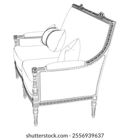 Sofa outline vector collection. Elegant line art designs for contemporary living spaces. Ideal for interior design projects.