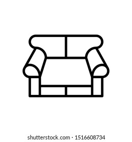 Sofa Relax Vector Icon Eps 10