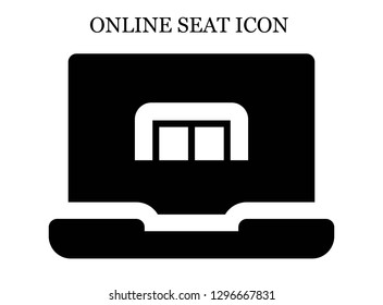 Sofa search icon. Editable Sofa search icon for web or mobile.