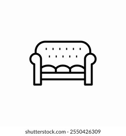 sofa seat icon sign vector