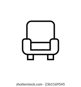 sofa seating icon Web design, mobile app.