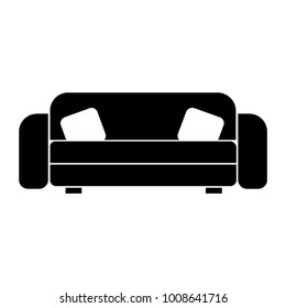 sofa sign icon