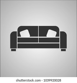 sofa sign icon