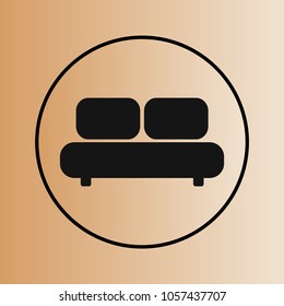 sofa sign icon