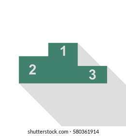 Sofa sign illustration. Flat style icon. Veridian icon with flat style shadow path.