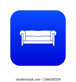 Sofa in simple style isolated on white background vector illustration