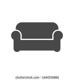 Sofa. Simple vector icon. Home and office furniture. Consumer goods. Commodities.