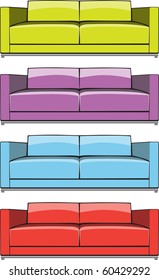 Sofa in some color variations