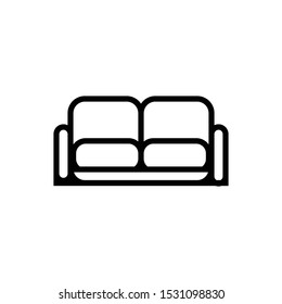 Sofa Symbol Icon Vector Illustration