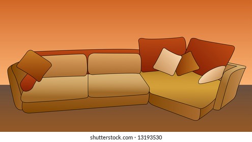 sofa vector
