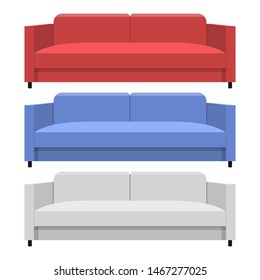 Sofa vector design illustration isolated on white background