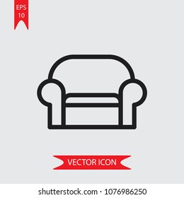 Sofa vector icon