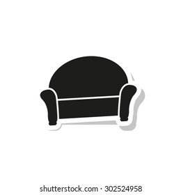 sofa - vector icon