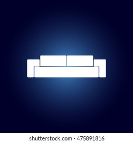 Sofa vector icon