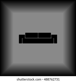 Sofa vector icon
