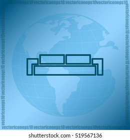 Sofa vector icon