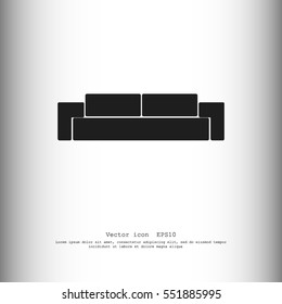 Sofa vector icon