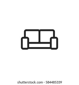Sofa vector icon